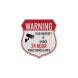 24 Hour Surveillance Aluminum Sign (EGR Reflective)