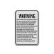 Florida Agritourism Liability Aluminum Sign (Diamond Reflective)