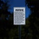 Oregon Agritourism Liability Warning Aluminum Sign (HIP Reflective)