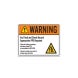 ANSI Warning Arc Flash & Shock Hazard Decal (Non Reflective)