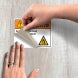ANSI Warning Arc Flash & Shock Hazard Decal (Non Reflective)