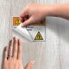 ANSI Warning Arc Flash & Shock Hazard Decal (EGR Reflective)
