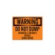 Waste Solvents OSHA Warning Decal (Non Reflective)