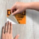 Waste Solvents OSHA Warning Decal (Non Reflective)