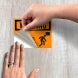 OSHA Warning Low Overhead Clearance Decal (Non Reflective)