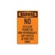 Warning No Cellular Phones Decal (Non Reflective)