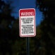 There Is A Baseball Field Near This Parking Lot Aluminum Sign (HIP Reflective)