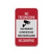 No Trespassing Property Is Protected By Video Surveillance Aluminum Sign (EGR Reflective)