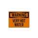 OSHA Warning Very Hot Water Decal (EGR Reflective)