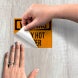 OSHA Warning Very Hot Water Decal (EGR Reflective)