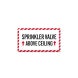 Sprinkler Valve Above Ceiling Decal (Non Reflective)