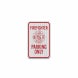 Firefighter Parking Only Aluminum Sign (EGR Reflective)