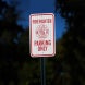 Firefighter Parking Only Aluminum Sign (EGR Reflective)