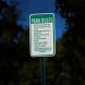 Park Rules Park For Use By Residents Only Aluminum Sign (HIP Reflective)
