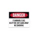 OSHA Danger Flammable Gas Decal (Non Reflective)
