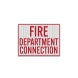 Fire Department Connection Decal (EGR Reflective)