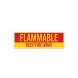 Magnetic Cabinet Flammable Magnetic Sign (Non Reflective)