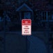 Funny No Trespassing Aluminum Sign (Diamond Reflective)