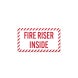 Fire Riser Inside Decal (Non Reflective)
