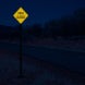 Warning Path Closed Aluminum Sign (EGR Reflective)