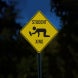 Student Crossing Aluminum Sign (Diamond Reflective)