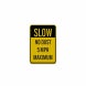 Slow No Dust 5 MPH Maximum Aluminum Sign (HIP Reflective)