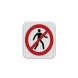 Pedestrian Symbol Aluminum Sign (EGR Reflective)