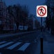 Pedestrian Symbol Aluminum Sign (Diamond Reflective)