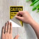 OSHA Caution Sound Horn Decal (Non Reflective)