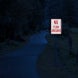 No Turn Around Aluminum Sign (Diamond Reflective)