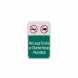 No Large Trucks Aluminum Sign (HIP Reflective)