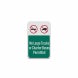 No Large Trucks Aluminum Sign (Diamond Reflective)