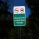 No Large Trucks Aluminum Sign (Diamond Reflective)
