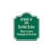Beware Of Dog, Do Not Enter Aluminum Sign (HIP Reflective)