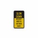 Keep Dust Down Traffic Aluminum Sign (EGR Reflective)