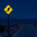 Kangaroo Road Aluminum Sign (HIP Reflective)