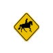 Horse Traffic Aluminum Sign (EGR Reflective)