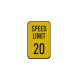 Speed Limit 20 Aluminum Sign (EGR Reflective)