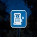 Ev Electric Vehicle Charging Station Aluminum Sign (Diamond Reflective)