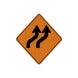 Double Right Reverse Curve Aluminum Sign (EGR Reflective)