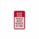 Do Not Block Aluminum Sign (HIP Reflective)