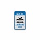 Water Safety Swimming Area Aluminum Sign (Diamond Reflective)