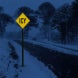 Warning Icy Aluminum Sign (EGR Reflective)