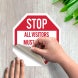 Visitor Stop Decal (Non Reflective)
