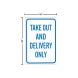 Take Out Delivery Corflute Sign (Non Reflective)