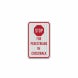 Traffic Control Stop For Pedestrians Aluminum Sign (HIP Reflective)