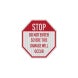Stop Do Not Enter Aluminum Sign (EGR Reflective)