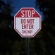 Stop Do Not Enter One Way Aluminum Sign (HIP Reflective)
