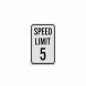 Speed Regulation Aluminum Sign (Diamond Reflective)