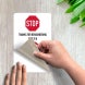 Peanut Allergy Safety Stop Decal (Non Reflective)